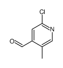 2-Chloro-5-methylpyridine-4-carboxaldehyde Structure