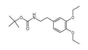 [2-(3,4-diethoxyphenyl)ethyl]carbamic acid tert.-butyl ester结构式