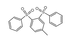 1,2-bis(phenylsulfonyl)-4-methylbenzene Structure