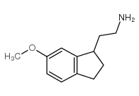 rac-2,3-Dihydro-6-methoxy-1H-indene-1-ethanamine Structure