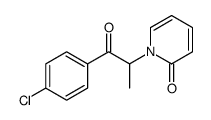 1-[1-(4-chlorophenyl)-1-oxopropan-2-yl]pyridin-2-one结构式