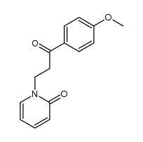 1-(3-(4-methoxyphenyl)-3-oxopropyl)pyridin-2(1H)-one Structure