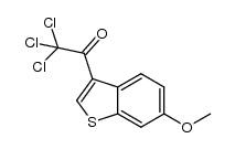 2,2,2-trichloro-1-[6-(methyloxy)-1-benzothien-3-yl]ethanone Structure