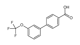 3'-Trifluoromethoxy-biphenyl-4-carboxylic acid结构式