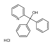 α,α-Diphenyl-2-pyridinemethanol Hydrochloride结构式