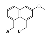 1,8-bis(bromomethyl)-3-methoxynaphthalene Structure
