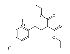 2-[3,3-bis(ethoxycarbonyl)propyl]pyridine methiodide Structure