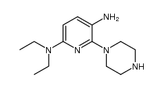 3-amino-6-N,N-diethylamino-2-(1-piperazinyl)pyridine Structure