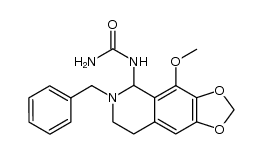 (6-benzyl-4-methoxy-5,6,7,8-tetrahydro-[1,3]dioxolo[4,5-g]isoquinolin-5-yl)-urea Structure