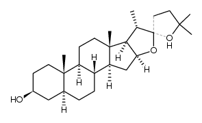 (22Ξ)-22,25-Epoxy-5α-furostan-3β-ol结构式