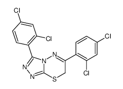 3,6-bis(2,4-dichlorophenyl)-7H-[1,2,4]triazolo[3,4-b][1,3,4]thiadiazine Structure