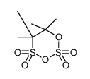 5,5,6,6-tetramethyl-1,3,2,4-dioxadithiane 2,2,4,4-tetraoxide Structure