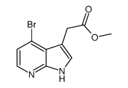2-(4-溴-1H-吡咯并[2,3-b]吡啶-3-基)乙酸甲酯结构式