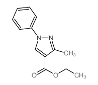 ethyl 3-methyl-1-phenylpyrazole-4-carboxylate Structure