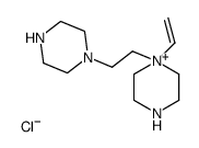 1-ethenyl-1-(2-piperazin-1-ylethyl)piperazin-1-ium,chloride结构式