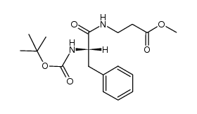 (S)-methyl 3-(2-(tert-butoxycarbonylamino)-3-phenylpropanamido)propanoate结构式