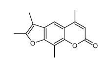 2,3,5,9-tetramethyl-7H-furo[3,2-g][1]benzopyran-7-one结构式