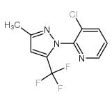 3-氯-2-(3-甲基-5-(三氟甲基)吡唑-1-基)吡啶结构式