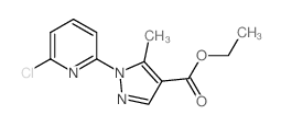 1-(6-氯吡啶-2-基)-5-甲基-1H-吡唑-4-羧酸乙酯结构式