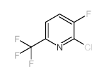 2-氯-3-氟-6-(三氟甲基)吡啶结构式