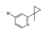 4-溴-2-(1-甲基环丙基)吡啶结构式