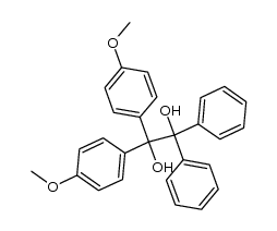 1,1-bis-(4-methoxy-phenyl)-2,2-diphenyl-ethane-1,2-diol Structure