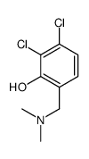 2,3-dichloro-6-[(dimethylamino)methyl]phenol Structure