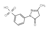 3-(3-甲基-5-氧代-4,5-二氢-1H-吡唑-1-基)苯磺酸结构式