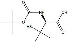 Boc-D-Penicillamine structure