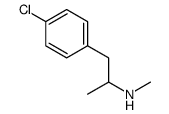 1-(4-chlorophenyl)-N-methylpropan-2-amine结构式