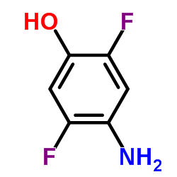 4-氨基-2,5-二氟苯酚结构式