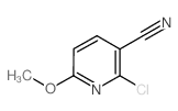 2-Chloro-6-methoxypyridine-3-carbonitrile结构式