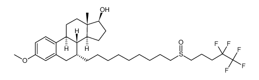 (7R,13S)-3-methoxy-13-methyl-7-(9-(4,4,5,5,5-pentafluoropentylsulfinyl)nonyl)-7,8,9,11,12,13,14,15,16,17-decahydro-6H-cyclopenta[a]phenanthren-17-ol Structure