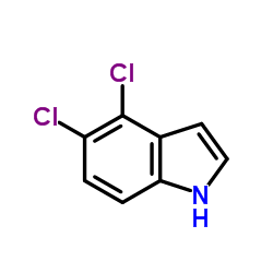 4,5-二氯吲哚结构式