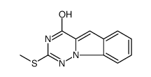 2-methylsulfanyl-1H-[1,2,4]triazino[1,6-a]indol-4-one结构式
