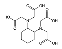 Trans-1,2-diaminocyclohexane-N,N,N',N'-tetraacetic acid monohydrate Structure