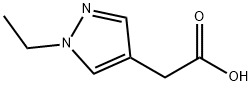 2-(1-乙基-1H-吡唑-4基)乙酸结构式