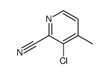 3-chloro-4-methylpicolinonitrile Structure