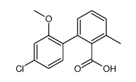 2-(4-chloro-2-methoxyphenyl)-6-methylbenzoic acid结构式