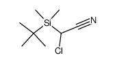 2-(tert-butyldimethylsilyl)-2-chloroacetonitrile Structure