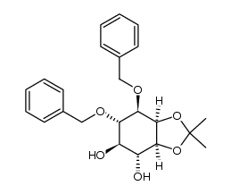 (+/-)-3,4-di-O-benzyl-1,2-O-isopropylidene myo-inositol结构式