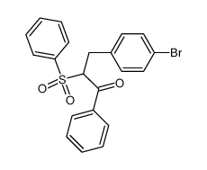 3-(4-bromophenyl)-1-phenyl-2-(phenylsulfonyl)propan-1-one Structure