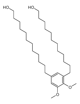 12-[3-(12-hydroxydodecyl)-4,5-dimethoxyphenyl]dodecan-1-ol结构式