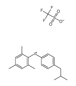 4-isobutylphenyl(mesityl)iodonium trifluoromethanesulfonate Structure