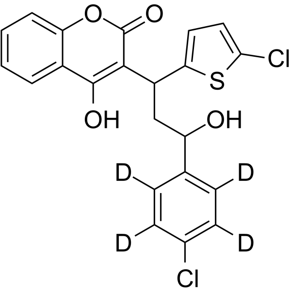 Tioclomarol-d4 Structure