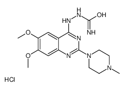 [[6,7-dimethoxy-2-(4-methylpiperazin-1-yl)quinazolin-4-yl]amino]urea,hydrochloride Structure