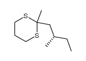 (S)-(+)-2-(2-methylbutyl)-2-methyl-1,3-dithiane Structure