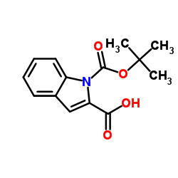 1-{[(2-Methyl-2-propanyl)oxy]carbonyl}-1H-indole-2-carboxylic acid Structure