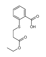 2-(3-ethoxy-3-oxopropyl)sulfanylbenzoic acid Structure