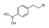 (4-(2-Bromoethyl)phenyl)boronic acid Structure